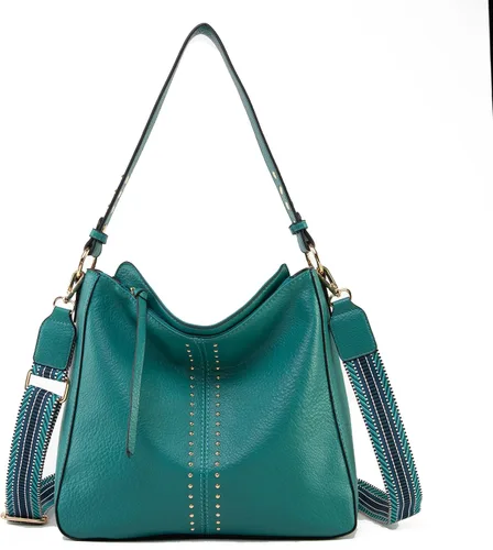 Vista 20 de Montana West - Bolsas hobo medianas para mujer, con asa superior, bandolera, bolso cruzado, bolsa de mano tipo cubo