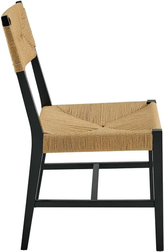 Vista 5 de Modway EEI-5489-BLK-NAT Bodie Silla de comedor de madera, color negro natural