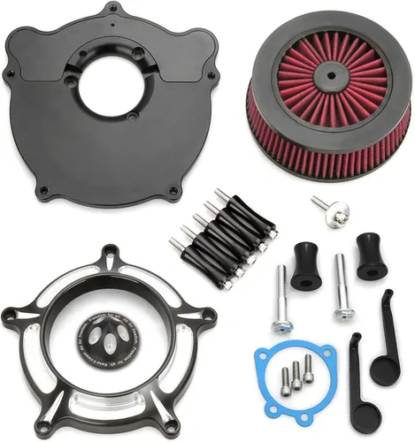Vista 11 de Para filtro de aire limpiador Harley Sportster Softail Touring street road king glide Dyna para filtros de entrada de aire Harley Davidson