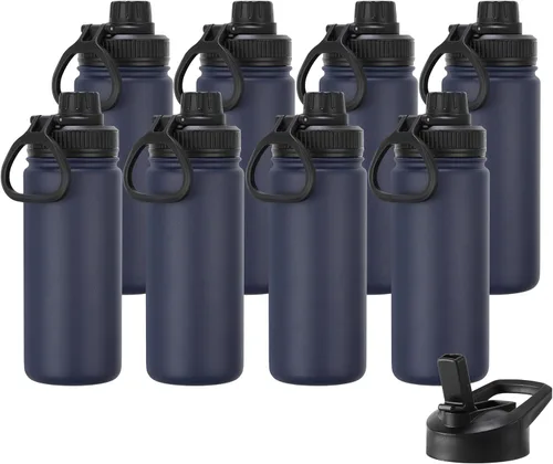 Vista 19 de DOMICARE Botella de agua para niños de 16 onzas para la escuela, de acero inoxidable, con aislamiento al vacío de doble pared, botella de agua