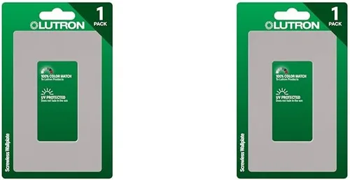 Vista 23 de Lutron Claro - Placa de pared de 1 banda (paquete de 6) CW-1-AL-6 almendra