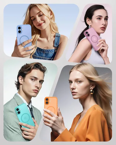 Vista 20 de TOCOL Funda para iPhone 11, compatible con Magsafe, protección completa de cámara, imanes integrados, protección contra caídas, funda translúcida