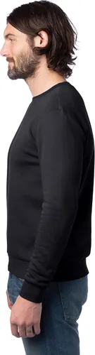 Vista 3 de Alternative Sudadera para hombre, ecológica, ligera, con cuello redondo