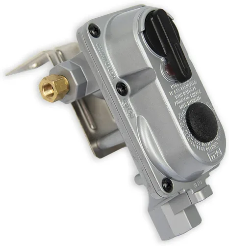 Vista 4 de Flame King (ACR-2) Regulador de gas propano LP de dos etapas, con cambio automático sin coletas para RVs, furgonetas, remolques