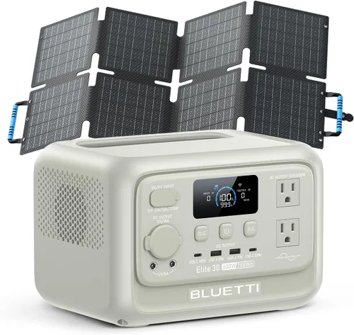 Vista 9 de Generador solar BLUETTI Elite 30 V2 con panel solar de 100W incluido 288Wh