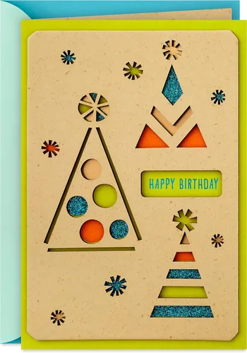 Vista 8 de Tarjeta de cumpleaños Hallmark Signature (Happy Happy Happy)