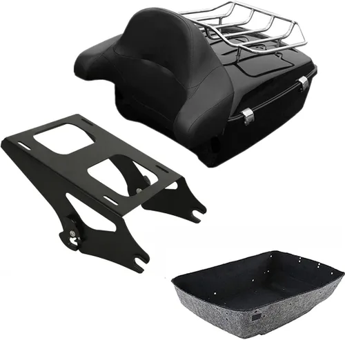 Vista 36 de TCMT King Tour Pack Portaequipajes de moto, diseñado para modelos Harley Davidson Touring 2014-2020