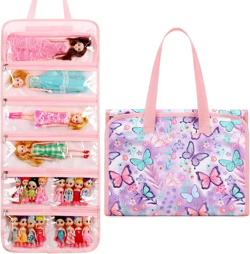Vista 8 de Bolsa de Almacenamiento para Muñecas de Juguete, Estuche de Transporte Compatible con LOL Surprise Toys Dolls Omg, Organizador Colgante Bolsa