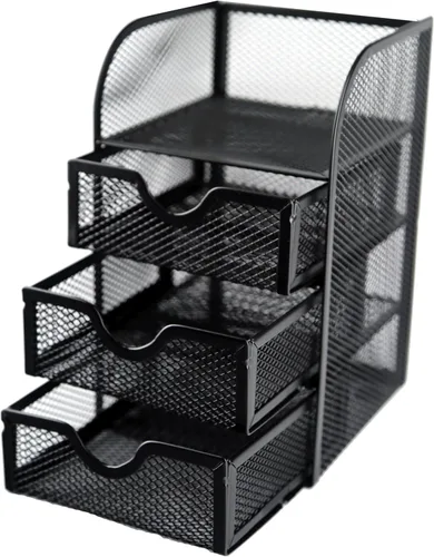 Vista 3 de Huron Mini organizador de suministros de escritorio de 3 cajones (1/4/24/96) (1 ud)
