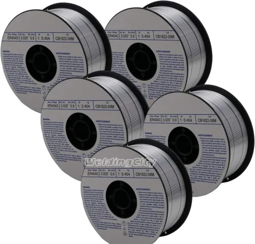 Vista 7 de WeldingCity ER4043 Alambre de soldadura MIG de aluminio 1-Lb carrete 0.030" (0.8mm)