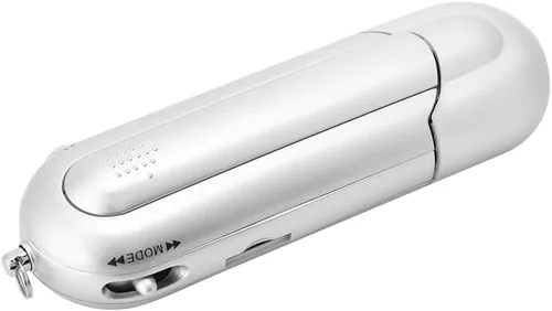 Vista 9 de 1 unidad USB 2.0 digital MP3 reproductor de música portátil LCD compatible con tarjeta TF de 32 GB y radio FM, uso 20 horas, plata