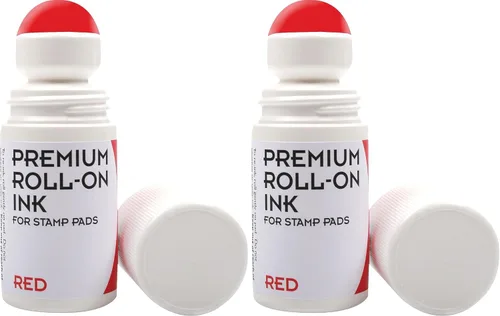 Vista 2 de 2000 PLUS Recambio Roll-On para almohadillas de fieltro para sellos, rojo (030260)