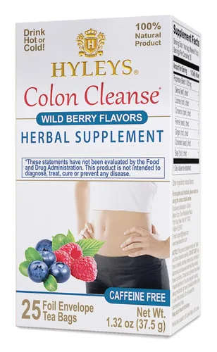 Vista 13 de Hyleys Colon Cleanse Tea Sabor Acai Berry - 25 bolsas de té (paquete de 1)