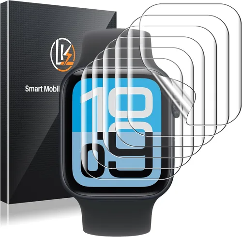 Vista 28 de LK Pack de 3 para Apple Watch Ultra 3 Protector de Pantalla 49mm [Cero-Falla] HD Top 9H Vidrio Templado Apple Watch Ultra / Ultra 2 Protector de Azul