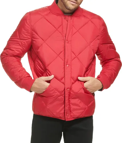 Vista 2 de Calvin Klein Chaqueta acolchada reversible con diamantes para hombre