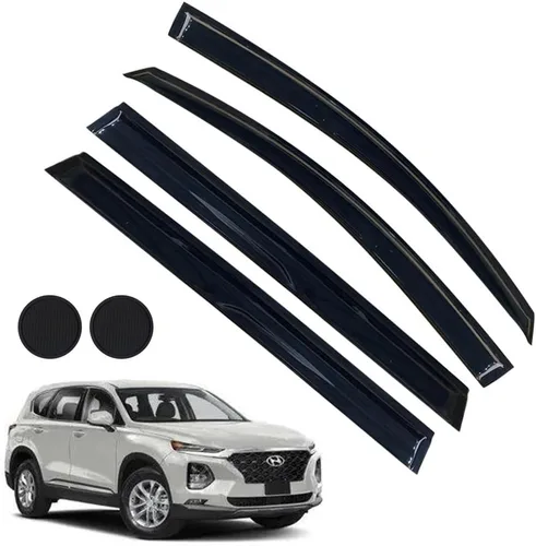 Vista 46 de Protectores de lluvia para Mazda 3 Hatchback 2010-2013, deflectores de ventana lateral con cinta adhesiva para Mazda 3 Hatchback, viseras de ventana