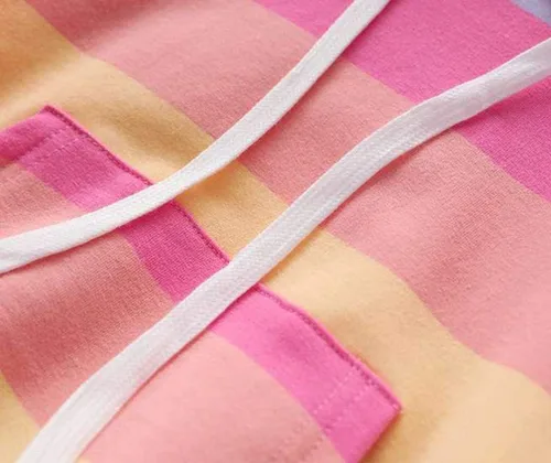 Vista 4 de Sudadera de manga larga con capucha y bolsillo de canguro, para niñas pequeñas, para otoño e invierno