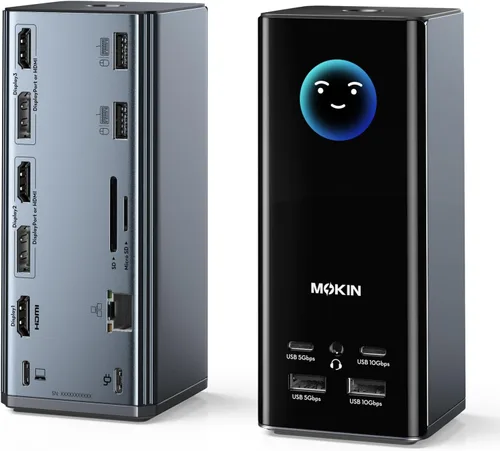 Vista 9 de MOKiN USB C Multipuerto Adaptador Hub para MacBook Pro/Air con Thunderbolt3 Hub