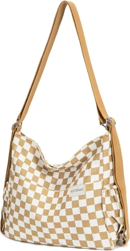 Vista 18 de Mochila Tote Bolso Bandolera de Pana para Mujer, Bolsos de Hombro Convertibles, Bolso de Mano de Diseñador para Universidad, Trabajo