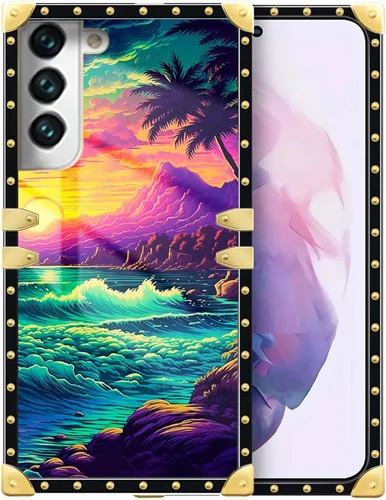 Vista 129 de Funda compatible con Samsung Galaxy S10 4G, TPU suave de lujo y parte trasera de policarbonato duro para niñas y mujeres, funda protectora a prueba