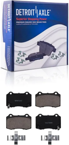 Vista 133 de Detroit Axle - Kit de freno delantero para Dodge Ram 1500 Durango Dakota Chrysler Aspen Dakota Driver Side Disco Freno Pinza de freno de cerámica