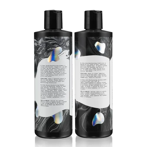 Vista 8 de MOEHAIR Hi-Vibes Champú y acondicionador de aceite de argán Infundido con aceites de aguacate, girasol y coco Limpia y nutre el cabello Juego