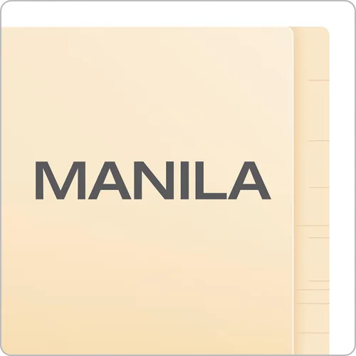 Vista 3 de Pendaflex Manila - Carpetas de cierre con pestaña final, tamaño carta, 2 sujetadores, Manila, corte recto, 50/BX (H10U13)