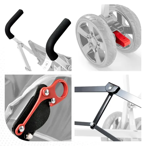 Vista 9 de Coche XL Silla de Paseo para Necesidades Especiales, Silla de Discapacidad para Niños Mayores, Silla de Paseo de Tamaño Grande, Sistema de Plegable