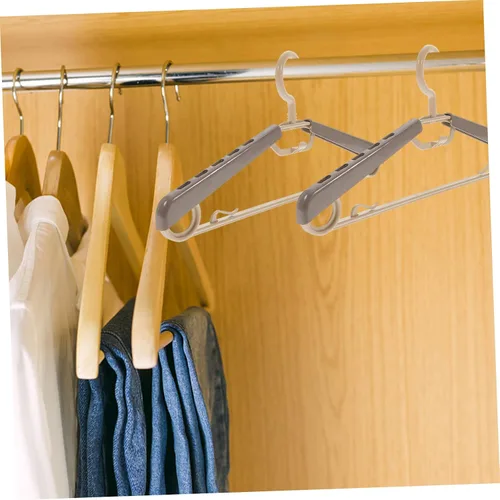 Vista 4 de Cabilock Perchas de traje para hombre, 10 perchas extra anchas sin golpes de 16 a 23 pulgadas, ahorro de espacio, resistentes para organizador