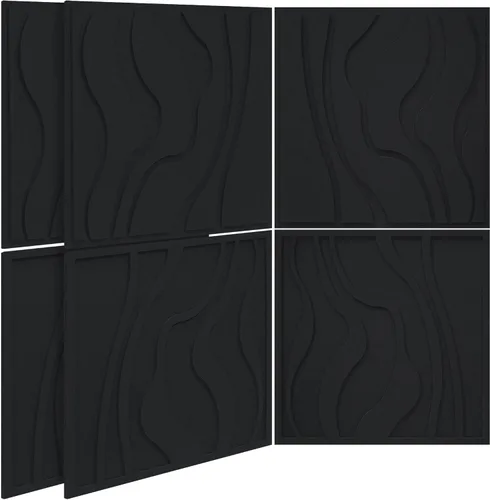 Vista 12 de BUBOS Paquete de 4 paneles acústicos grandes, tamaño total de 47.2 x 23.6 pulgadas, paneles de pared insonorizados, paneles de sonido decorativos
