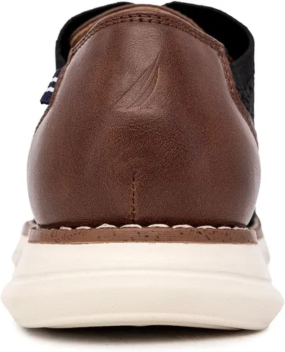 Vista 3 de Nautica Zapatillas de vestir Oxford de punto para hombre transpirables, elegantes, ligeras y cómodas, ideales para negocios o caminar