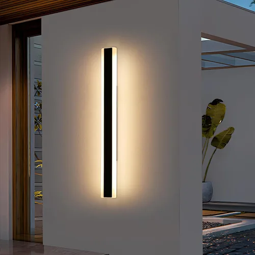 Vista 21 de Luces de Pared Modernas para Exterior de Casa, Apliques de Pared al Aire Libre de 23.6 Pulgadas, 3 Luces Color 3000K/4500K/6000K, Resistente al Agua