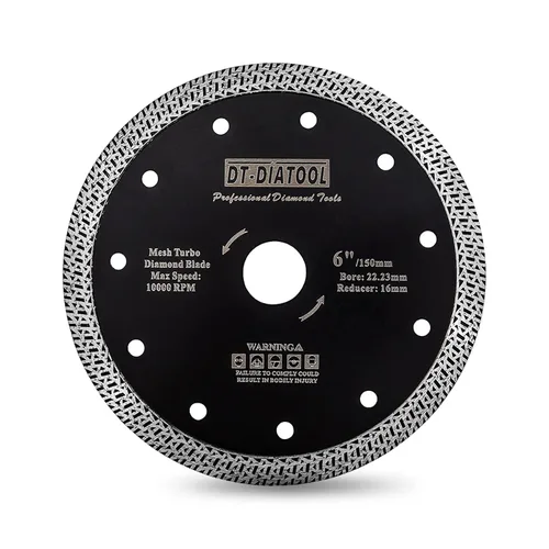 Vista 19 de DT-DIATOOL Hoja de granito de diamante de 4 pulgadas para azulejos de porcelana de mármol, disco de corte de diamante de cerámica con segmentos