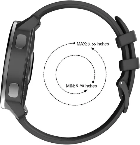 Vista 6 de ISABAKE Correa de repuesto para reloj Polar Ignite para Garmin vivoactive4 / Active de 0.866 in de liberación rápida de silicona