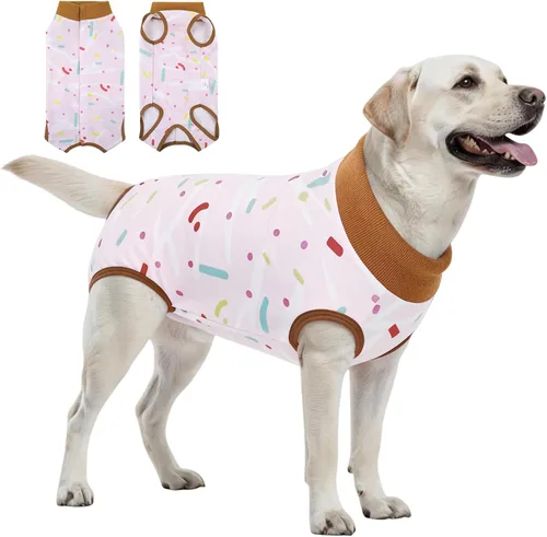 Vista 16 de SAWMONG Traje de recuperación para perros, hembras y machos, transpirable, traje corporal para perro después de una cirugía, esterilización Avión