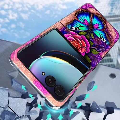 Vista 4 de Razr Plus 2023 - Funda rígida protectora a prueba de golpes para Motorola Razr+ 2023 y Razr Plus 2023