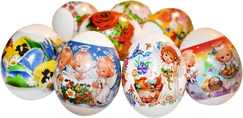 Vista 7 de Juego de 3: Lote de 10 + Ángeles + Matryoshka Termoencogible Decoración de Manga de Pascua Huevos de Pascua Pysanka Pysanky
