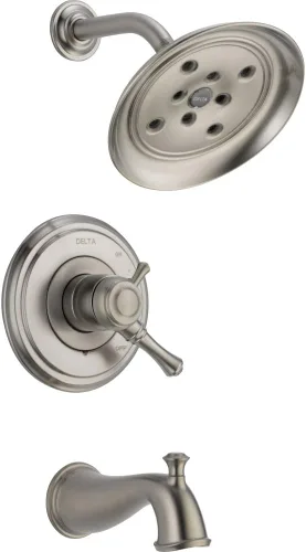 Vista 6 de Delta Faucet T17297-CZ Cassidy MultiChoice 17 Series - Moldura de ducha, bronce champán