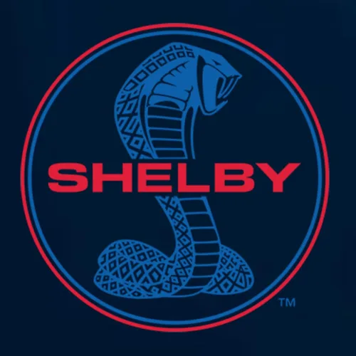 Vista 2 de Shelby Cobra USA Logo Emblema impulsado por Ford Motors Cars and Trucks Front and Back - Camisa de manga larga para hombre