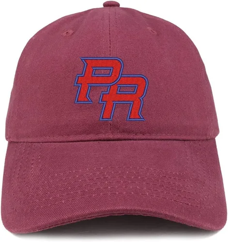 Vista 13 de Trendy Apparel Shop Gorra 100% algodón cepillado bordada con corona suave de Puerto Rico PR Negro