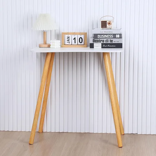 Vista 6 de Escritorio para computadora, moderno y ergonómico diseño de arco, escritorio de computadora espacioso para computadora de escritorio de estudio