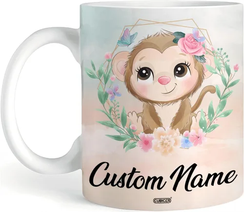 Vista 8 de CUBICER Tazas de café personalizadas con nombre personalizado, tazas de cerámica blanca, regalos de Navidad de vidrio para niños, mujeres, adultos