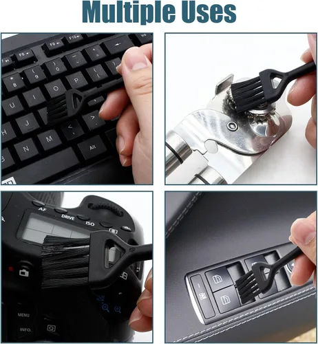 Vista 6 de Cepillo de limpieza de teclado, 6 piezas de mango de plástico de nailon antiestático kit de cepillo apto para teclado de computadora, laptop