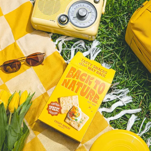 Vista 8 de Back to Nature Galletas crujientes de trigo, aperitivo a base de plantas sin OMG, 1 paquete