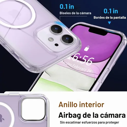 Vista 5 de MOCCA - Funda transparente para iPhone 11, transparente transparente (A-Clear)
