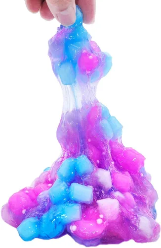 Vista 4 de Kit de slime de unicornio para niñas de 4 a 12 años, suministros para hacer slime de mantequilla, confeti de caramelo, crujiente y crujiente, espuma