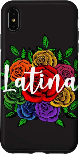 Vista 7 de iPhone 12 mini latina con patrón de rosas florales para mujeres mexicanas caso de regalo