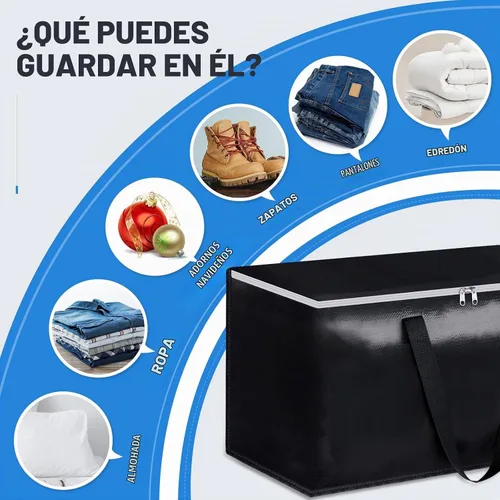 Vista 5 de Bolsas de mudanza resistentes, bolsas de almacenamiento extra grandes, 76L