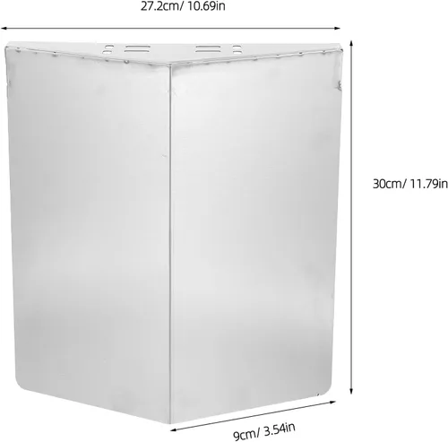 Vista 2 de Stainless Steel Camera Rain Cover, Outdoor Security Shield with Sun Guard