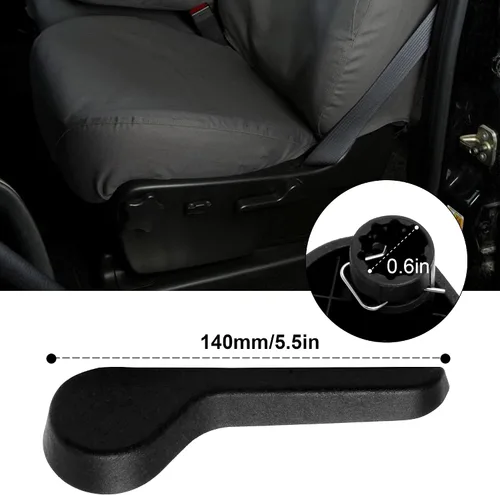 Vista 4 de HUSUKU Manija de Reclinación de Asiento LH Lado Izquierda del Conductor RH Lado Derecho del Pasajero Delantero Ébano para Camioneta Pickup SUV Chevy